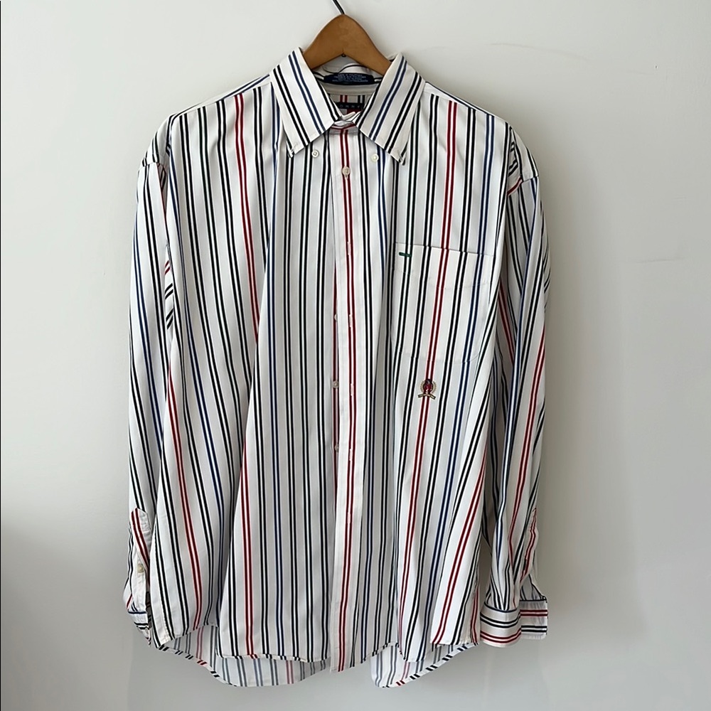 Vintage Tommy Hilfiger Striped Button Down Shit